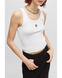 Майка хлопковая с логотипом Hugo