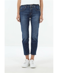 Джинсы с эффектом потертости укороченные Marc o'polo