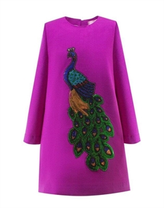 Шерстяное платье с принтом Evika kids