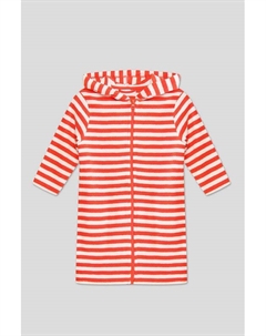 Махровый банный халат в полоску Bogi