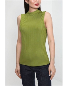 Топ в рубчик из вискозы без рукавов Comma,