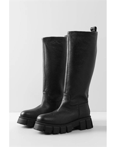 Кожаные сапоги на массивной подошве Marc o'polo