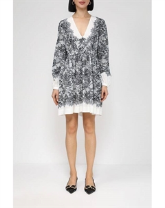 Платье с V-вырезом с цветочным принтом Twinset