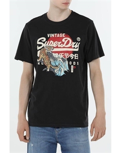 Футболка хлопковая с принтом Superdry