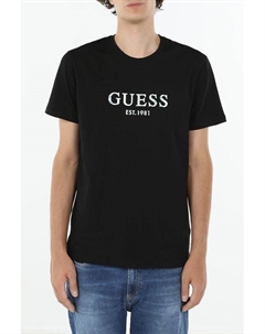 Футболка хлопковая с логотипом Guess