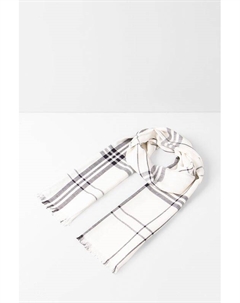 Шарф в клетку с бахромой Construe