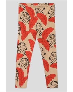 Хлопковые легинсы с принтом Mini rodini