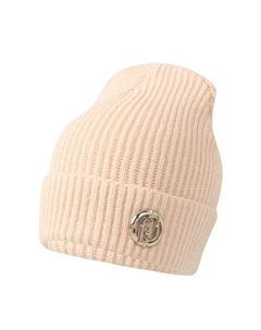 Шапка бини в рубчик с фирменным логотипом Liu jo