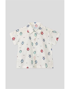 Рубашка хлопковая с принтом Mayoral