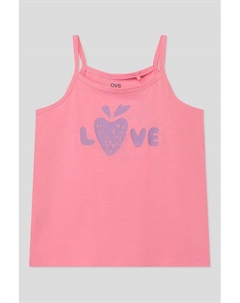 Хлопковая майка с принтом Ovs