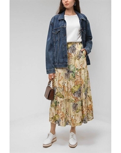 Юбка из вискозы с принтом Paola ray