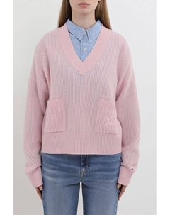 Пуловер шерстяной с карманами Tommy hilfiger