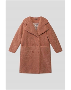 Велюровое двубортное пальто Андерсен