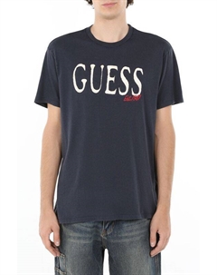 Футболка хлопковая с логотипом Guess