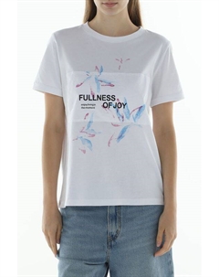 Футболка хлопковая с принтом Comma,