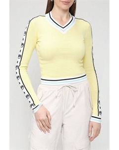 Укороченный пуловер из хлопка Chiara ferragni