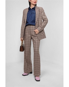 Брюки клеш в клетку Apart