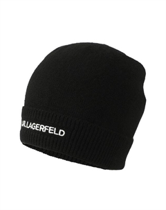 Шапка бини с логотипом бренда Karl lagerfeld