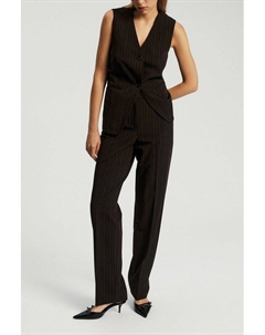 Брюки зауженного кроя в полоску Nume