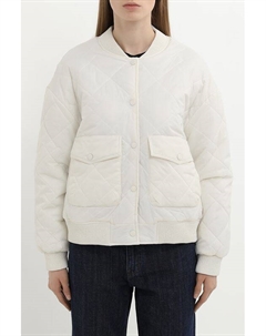 Куртка-бомбер стеганая с трикотажными манжетами Eleganzza