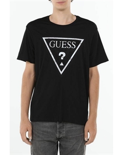 Футболка хлопковая с логотипом Guess