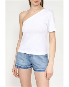 Топ хлопковый ассиметричного кроя Calvin klein