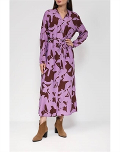 Платье-миди из смеси вискозы и хлопка Marc o'polo