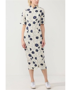 Платье миди из хлопка на молнии Paola ray