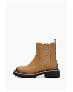 Ботинки замшевые с эластичными вставками Abricot