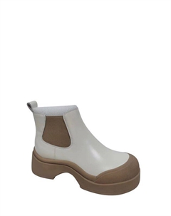 Ботинки кожаные с эластичными вставками Abricot