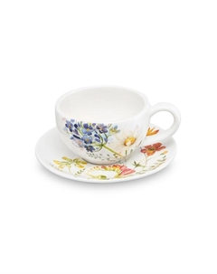 Чайная пара керамическая с принтом Полевые цветы Decor de table