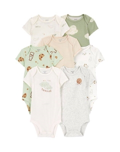 Набор из 7 хлопковых боди с принтом Печенье Carter`s
