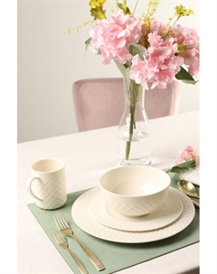 Сервиз чайно-столовый из 4 предметов Цветной бисквитный фарфор Decor de table