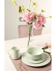 Сервиз чайно-столовый из 4 предметов Цветной бисквитный фарфор Decor de table