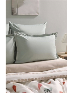 Набор из 2 наволочек из сатина Suite Green 21maison
