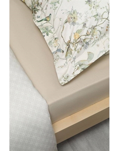 Простыня из сатина Beige creme brulee 21maison