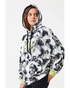 Худи хлопковое с принтом Смена