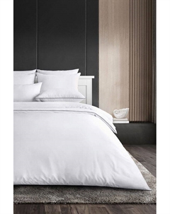 Пододеяльник из сатина с антибактериальным эффектом и контрастной отделкой Soft silver