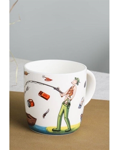 Фарфоровая кружка с принтом Hobbi 21maison