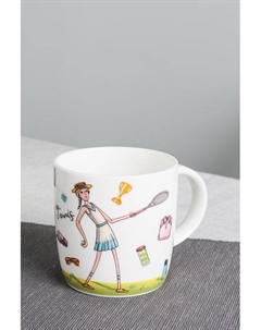 Фарфоровая кружка с принтом Hobbi 21maison