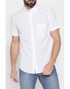 Рубашка хлопковая с коротким рукавом и карманом Carrera jeans