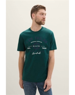 Футболка хлопковая с логотипом Tom tailor