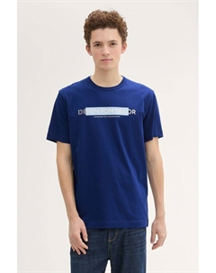 Футболка хлопковая с логотипом Tom tailor