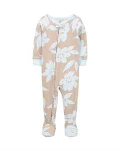 Комбинезон хлопковый на молнии с цветочным принтом Carter`s