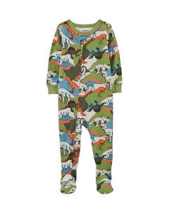Комбинезон хлопковый на молнии с принтом динозавры Carter`s