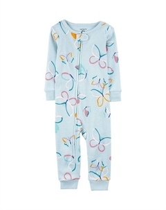 Комбинезон хлопковый на молнии с принтом Бабочки Carter`s