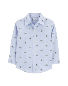 Рубашка хлопковая с принтом Carter`s