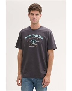 Футболка хлопковая с логотипом Tom tailor