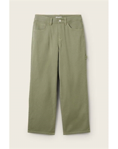 Брюки хлопковые прямого кроя Tom tailor