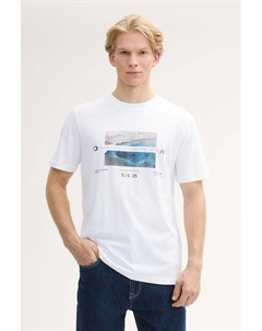 Футболка хлопковая с принтом Tom tailor